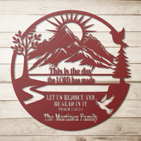 This Is the Day the Lord Has Made – Christian Mountain Metal Wall Art - Image 8