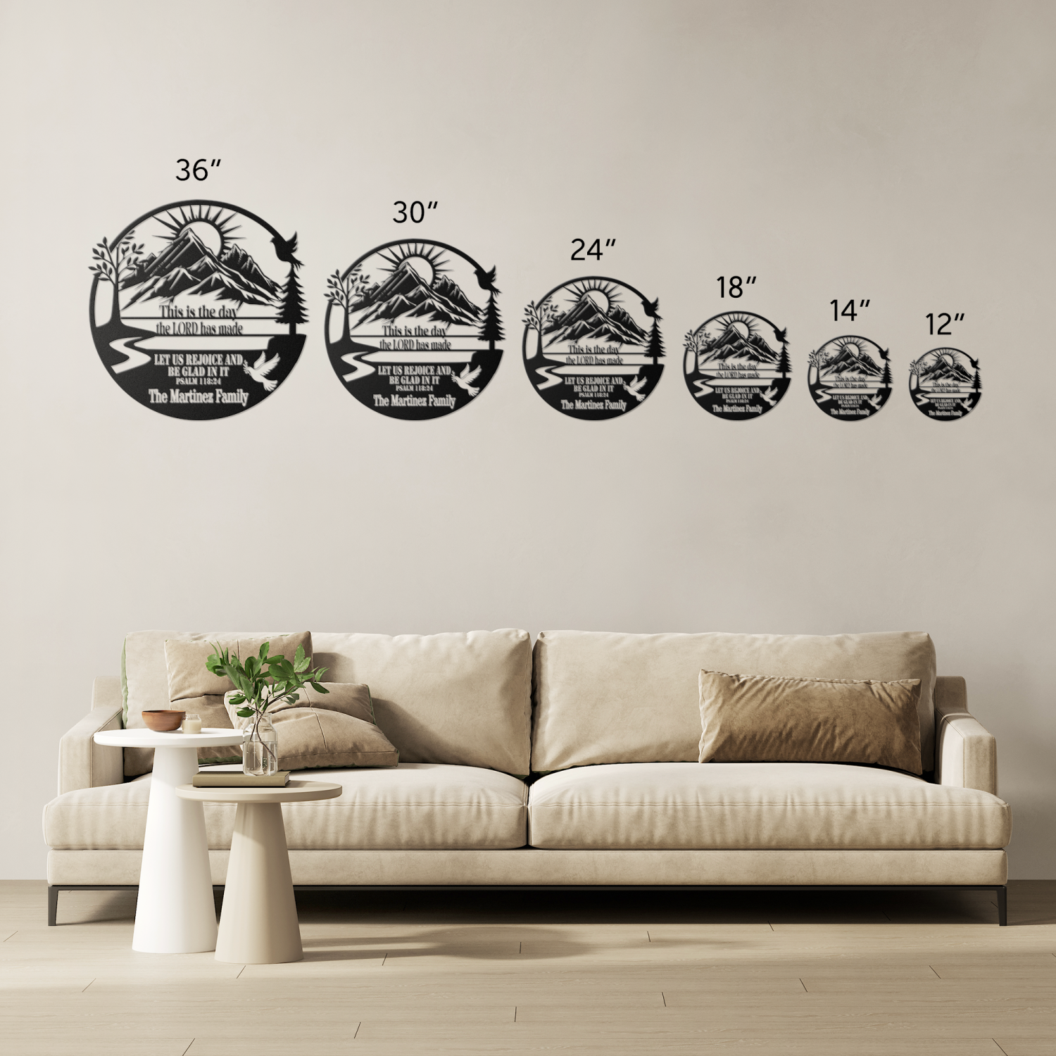 This Is the Day the Lord Has Made – Christian Mountain Metal Wall Art - Image 4