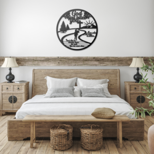 God Goes Before You – Christian Inspirational Metal Wall Art